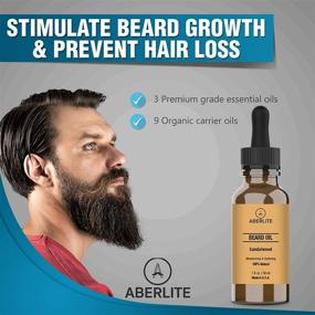 img 2 attached to Aberlite Beard Growth Oil & Conditioner for Men - Softens and Hydrates Facial Hair