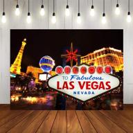 🎰 las vegas photography backdrop city billboard casino night 7x5ft photo background vinyl studio booth props - art studio welcome scenery party decorations logo