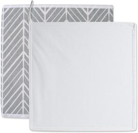 img 1 attached to 📦 DII Non Woven Storage Collection Polyester Herringbone Bin, Large Set - Gray, 13x13x13" Cube (2 Pieces): Organize with Style
