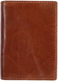 img 1 attached to 👝 Genuine Leather Men's Bifold Wallet - Pocket-Sized Accessory