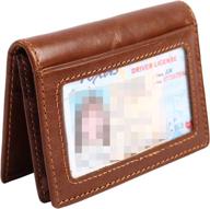 👝 genuine leather men's bifold wallet - pocket-sized accessory logo