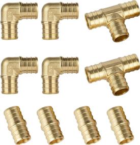 img 4 attached to ISPINNER 10Pcs Straight Elbow Fittings