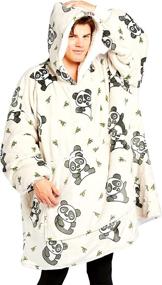 img 4 attached to Oodie Blanket Hoodie: Premium Wearable Blanket in Adult & Kids Sizes, Various Patterns & Colors, Oversized Hoodie Blanket for Women & Men