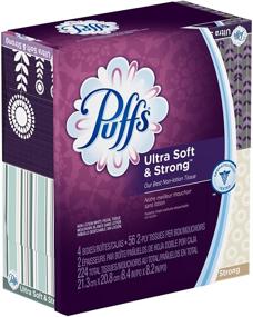 img 1 attached to 🧻 Puffs Soft and Durable Tissues, White, 224 Count (1-Pack) (3700035295)