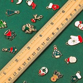 img 3 attached to 🎄 128 Pieces of Christmas Pendant Charms Enamel DIY Jewelry Charms - Christmas Theme Charm Pendants for Bracelet, Necklace, Earring Craft Making - Clothes Sewing Bag Decoration Scrapbooking Supplies - 32 Styles Available