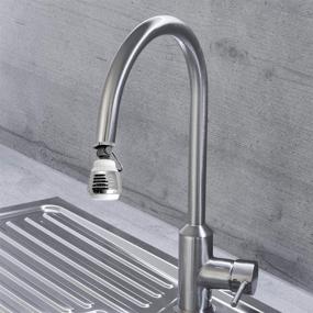 img 2 attached to 💧 Niagara Conservation N3115P-FC Dual Spray Swivel 1.5 GPM Sink Faucet Aerator - Efficient Chrome/White Design with Pause Valve