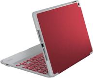 red zagg folio case with hinged bluetooth keyboard for ipad air 2 logo