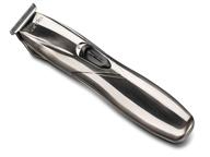 💇 andis 32400 slimline pro lithium ion t-blade trimmer: the ultimate chrome grooming tool logo