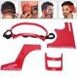 shaping template hairline mustache trimming logo