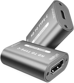 img 3 attached to 📸 Карта захвата видео HDMI в USB 2.0 - Захват видео высокой четкости через зеркальный фотоаппарат, видеокамеру или экшн-камеру с выходом 1080P - Совместима с VLC, OBS, Amcap, Potplayer - серый