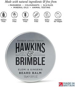 img 1 attached to Hawkins & Brimble Beard Balm 50g / 1.69 fl oz. - Promote Smooth and Manageable Beard Growth with Acclaimed Signature Scent