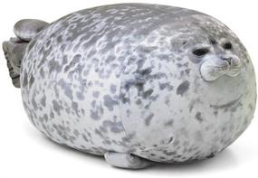 img 4 attached to 🥰 AOLIGE Chubby Blob Seal Pillow: Soft Plush Animal Toy, 17.6 Inch – Super Cozy and Cuddly!