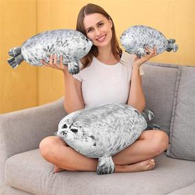 img 1 attached to 🥰 AOLIGE Chubby Blob Seal Pillow: Soft Plush Animal Toy, 17.6 Inch – Super Cozy and Cuddly!