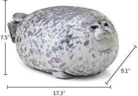 img 3 attached to 🥰 AOLIGE Chubby Blob Seal Pillow: Soft Plush Animal Toy, 17.6 Inch – Super Cozy and Cuddly!