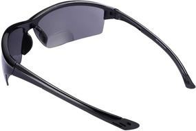 img 3 attached to 🕶️ The Skillful: Semi Rimless Sport Wrap Bifocal Sunglasses - 2 Pairs for Ultimate Vision and Style