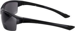 img 2 attached to 🕶️ The Skillful: Semi Rimless Sport Wrap Bifocal Sunglasses - 2 Pairs for Ultimate Vision and Style