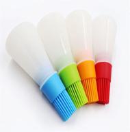 luffa 4 piece silicone bottle barbecue logo