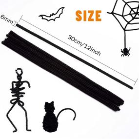 img 2 attached to Caydo Black Pipe Cleaners Halloween Decorations