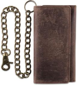 img 4 attached to Blocking Tri Fold Cowhide Leather Wallet Men's Accessories and Wallets, Card Cases & Money Organizers