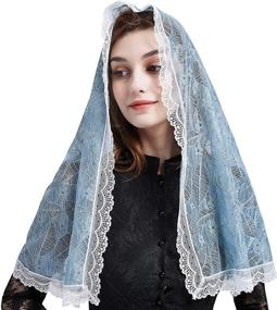 img 4 attached to Enhance Your Style with Therese Little Flower Mantilla Burgundy Women's Accessories: Perfect for Special Occasions