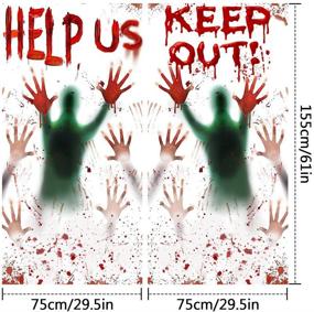 img 3 attached to Halloween Handprint Footprint Posters Decoration
