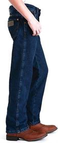 img 1 attached to 👖 Optimized Search: Wrangler Cowboy Relaxed Prewashed Regular Boys' Jeans