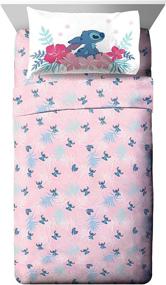 img 4 attached to 🌴 Disney Lilo & Stitch Paradise Dream Twin Sheet Set - Super Soft 3-Piece Cozy Bedding - Fade Resistant Microfiber Sheets (Official Product)