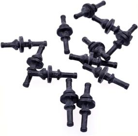 img 1 attached to 🔩 12-Piece Set of Cosmos Black Rubber Mounting Screws Rivets for PC CPU/Case Fans