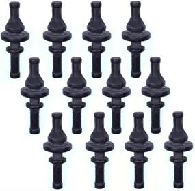 img 2 attached to 🔩 12-Piece Set of Cosmos Black Rubber Mounting Screws Rivets for PC CPU/Case Fans