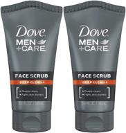 get a thorough clean with dove men+care face scrub, deep clean plus, 5 ounce (pack of 2) logo