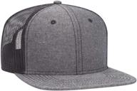 otto panel cotton chambray snapback logo