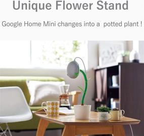 img 3 attached to 🌸 ELECOM Flower Stand Speaker Mount Holder: Compatible with Google Home Mini and Nest Mini, Complete with Protective Case AIS-GHMFLOWER