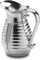 🍶 wilton armetale 2 quart beverage pitcher: sleek and stylish serving solution logo