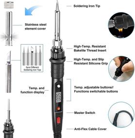 img 3 attached to Soldering Ceramic Electronics Temperature Adjustable