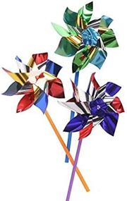 img 1 attached to Whirling Fun: Rhode Island Novelty Pinwheel Assortment for Breezy Delight!