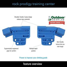 img 3 attached to 🧗 Enhance Climbing Skills with TRANGO Rock Prodigy Training Center Hangboard