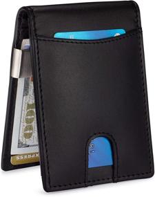 img 4 attached to 👔 NKPT Full Grain Leather Wallet: Stylish Men's Accessories for Wallets, Card Cases & Money Organizers