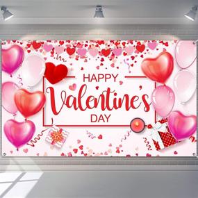 img 4 attached to Valentines Polyester Background Decoration Valentine
