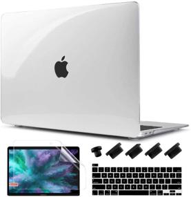 img 4 attached to 🔍 Crystal Hard Shell Case and Keyboard Cover Screen Protector for MacBook Pro 13 inch (2020/2019/2018) - Model A2338 M1 A2251 A2289 A2159 A1989 A1706 Clear