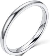 💍 timeless elegance: 1.5mm stainless steel classical plain stackable wedding band ring logo