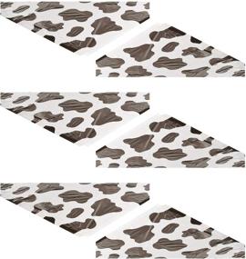img 4 attached to 🐄 Cow Spots Tablecover: Delightful Party Supplies for a Memorable Event - 6-Piece Pack