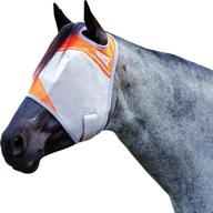 🐴 cashel crusader standard horse fly mask (cfmhs-ora) - optimal protection for animal rescue with vibrant orange design logo