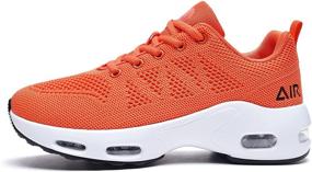 img 4 attached to 👟 Cozy and Airy HuJAT Women's Running Sneakers: Comfortable and Breathable Shoes