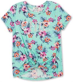 img 1 attached to 👚 Stylish and Comfortable: Speechless Girls' Twist Front Short Sleeve Tee