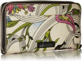 img 3 attached to 🌸 Blossoms Sakroots Unisex Around Wallet for Women - Handbags & Wallets