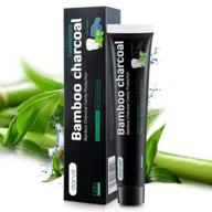 vegan mint flavored activated charcoal organic toothpaste for natural teeth whitening logo