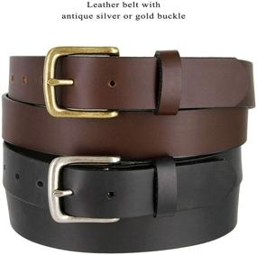 img 2 attached to Classy Men's Accessories: Exquisite Solid Piece Genuine Leather Collection