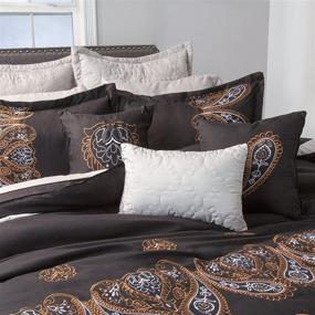 img 3 attached to Lavish Home Comforter Set Queen Multicolor