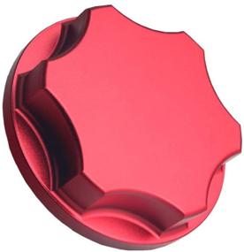 img 3 attached to DEWHEL Red Billet Aluminum Oil Fill Cap for Ford Powerstroke Diesel 6.0L 7.3L 6.4L - 1999-2010