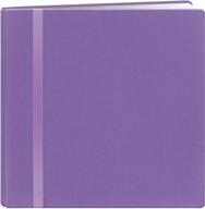 📸 pioneer photo albums dsl12-pr snapload 12x12 fabric ribbon scrapbook: stylish purple design for effortless scrapbooking logo